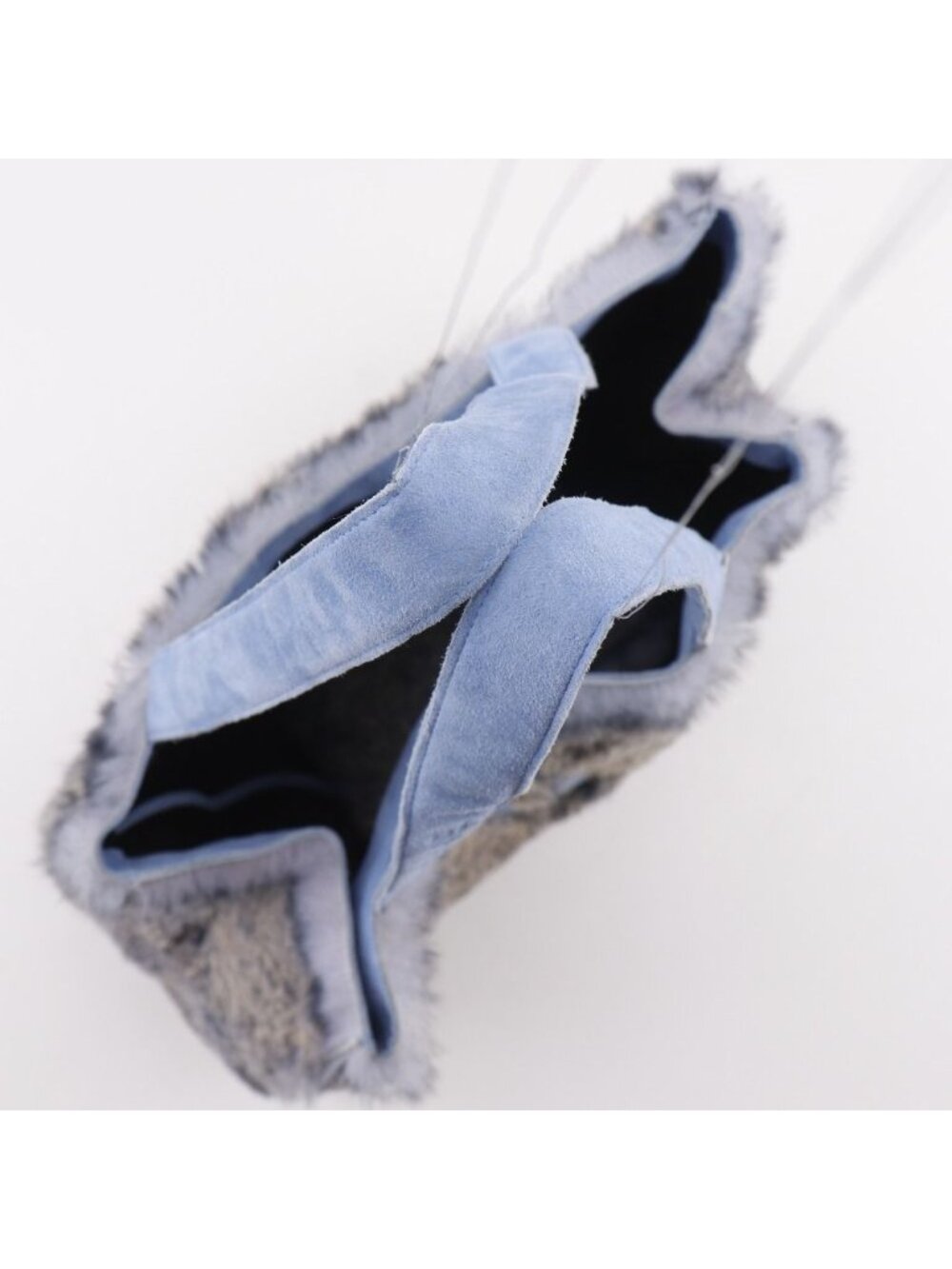 Chanel CC Logo Lapin Rabbit Light Blue Tote - Picture 5 of 10